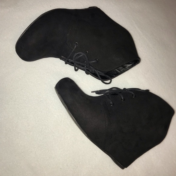 Lace-Up Wedge Booties - Picture 3 of 3